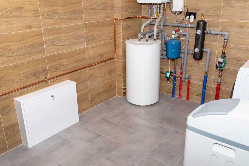 Residential water heater and plumbing system installed in Davenport